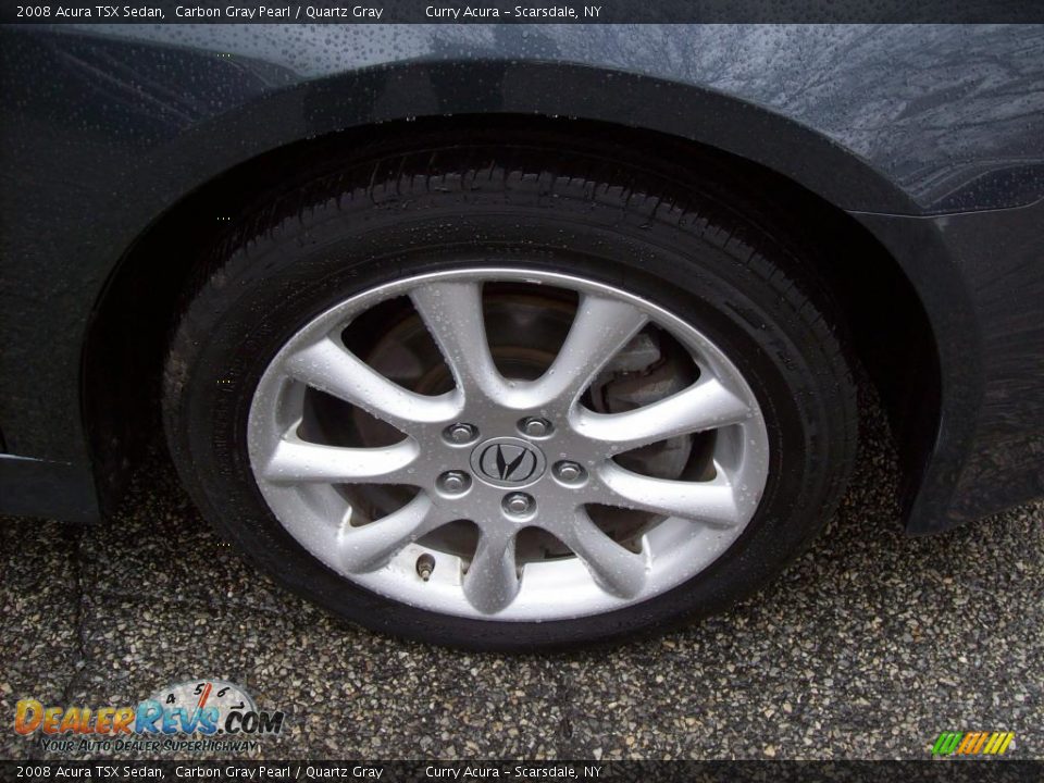 2008 Acura TSX Sedan Carbon Gray Pearl / Quartz Gray Photo #22