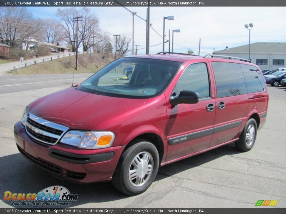 2005 Chevrolet Venture LS Sport Red Metallic / Medium Gray Photo #5