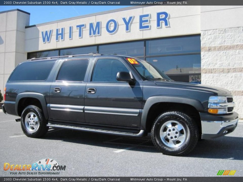 2003 Chevrolet Suburban 1500 4x4 Dark Gray Metallic / Gray/Dark Charcoal Photo #1