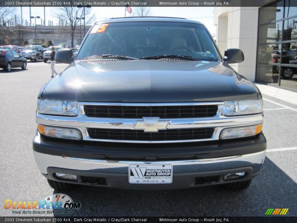 2003 Chevrolet Suburban 1500 4x4 Dark Gray Metallic / Gray/Dark Charcoal Photo #2