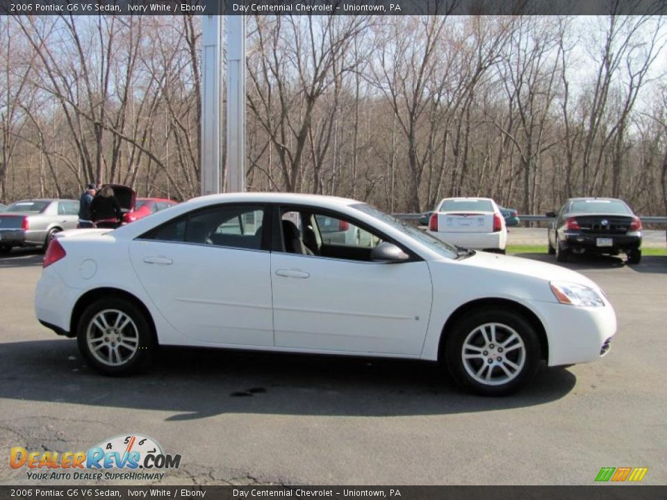 2006 Pontiac G6 V6 Sedan Ivory White / Ebony Photo #5