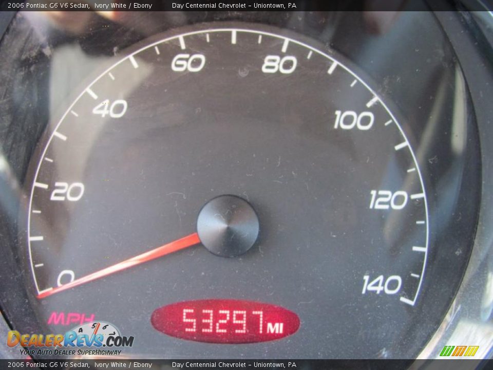 2006 Pontiac G6 V6 Sedan Ivory White / Ebony Photo #9