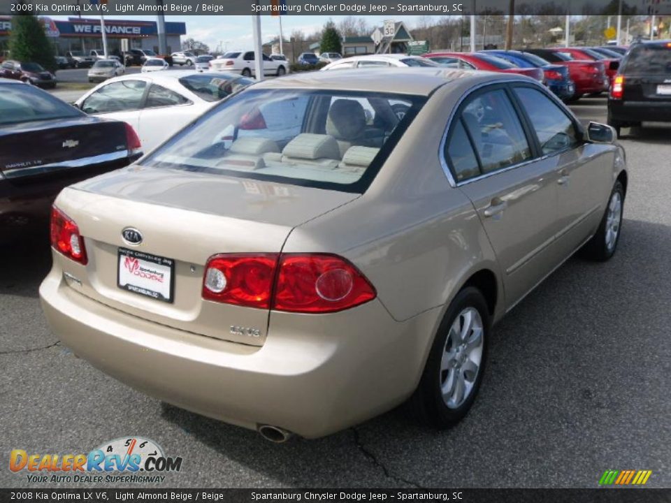 2008 Kia Optima LX V6 Light Almond Beige / Beige Photo #4