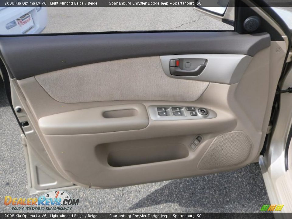 2008 Kia Optima LX V6 Light Almond Beige / Beige Photo #6