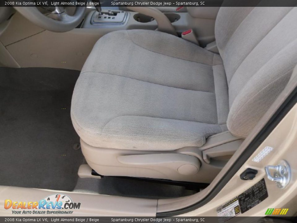 2008 Kia Optima LX V6 Light Almond Beige / Beige Photo #8