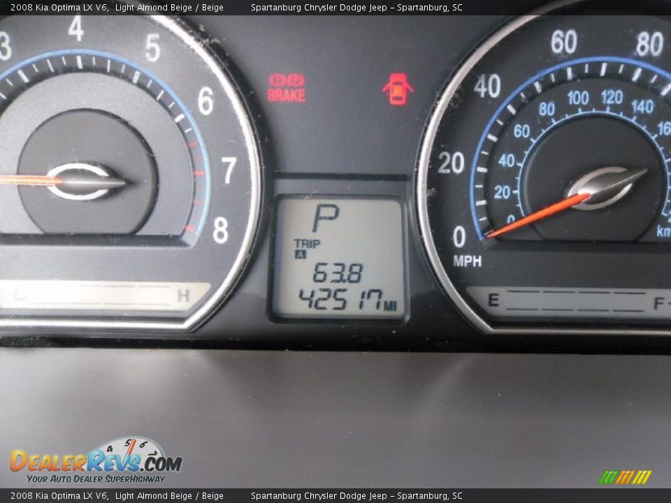 2008 Kia Optima LX V6 Light Almond Beige / Beige Photo #11