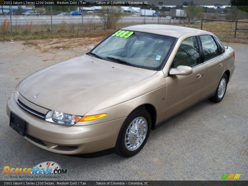 2001 Saturn L Series L200 Sedan Medium Gold / Tan Photo #1