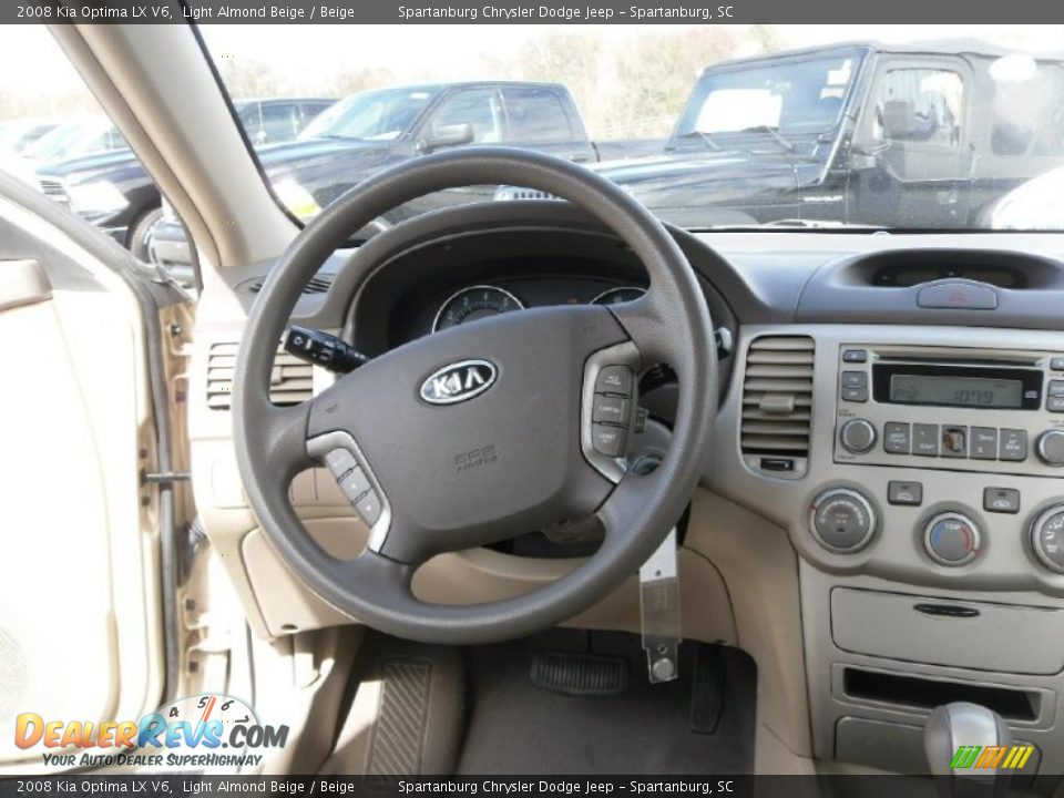 2008 Kia Optima LX V6 Light Almond Beige / Beige Photo #13
