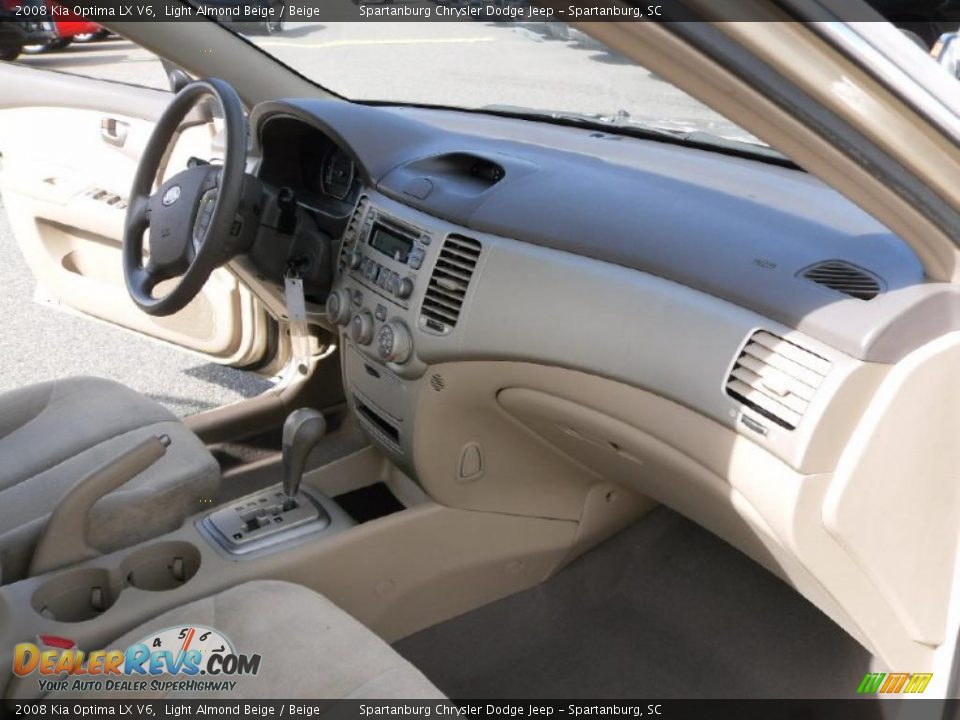 2008 Kia Optima LX V6 Light Almond Beige / Beige Photo #18
