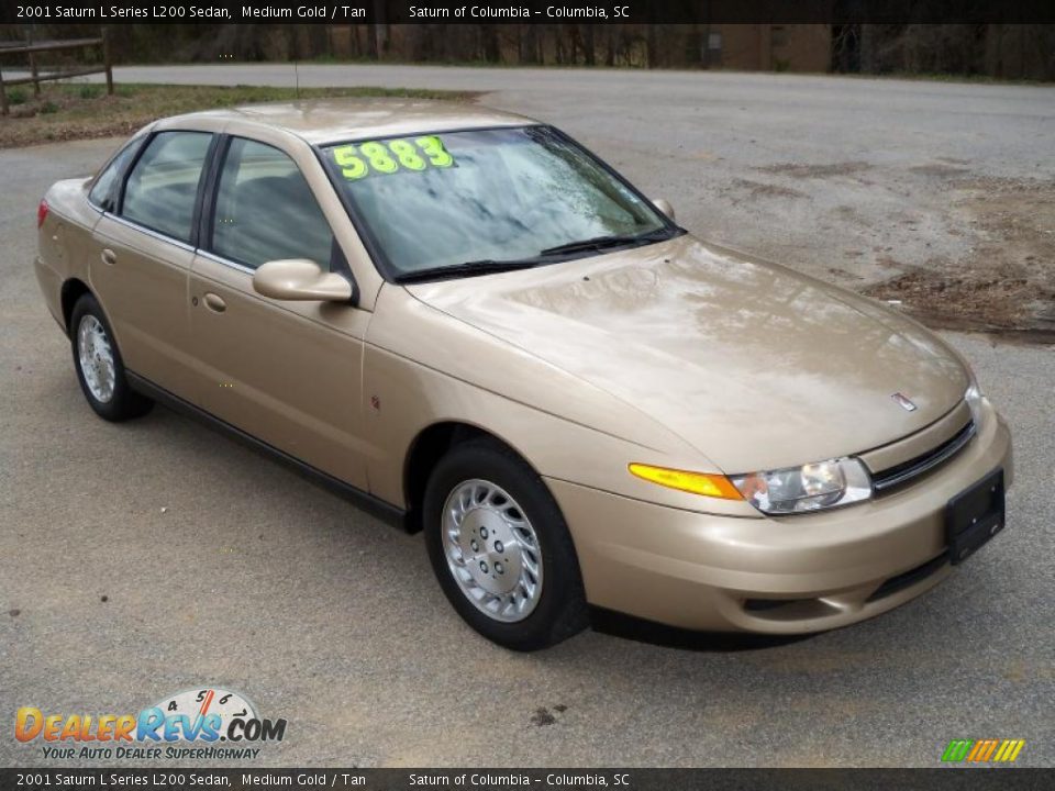 2001 Saturn L Series L200 Sedan Medium Gold / Tan Photo #10