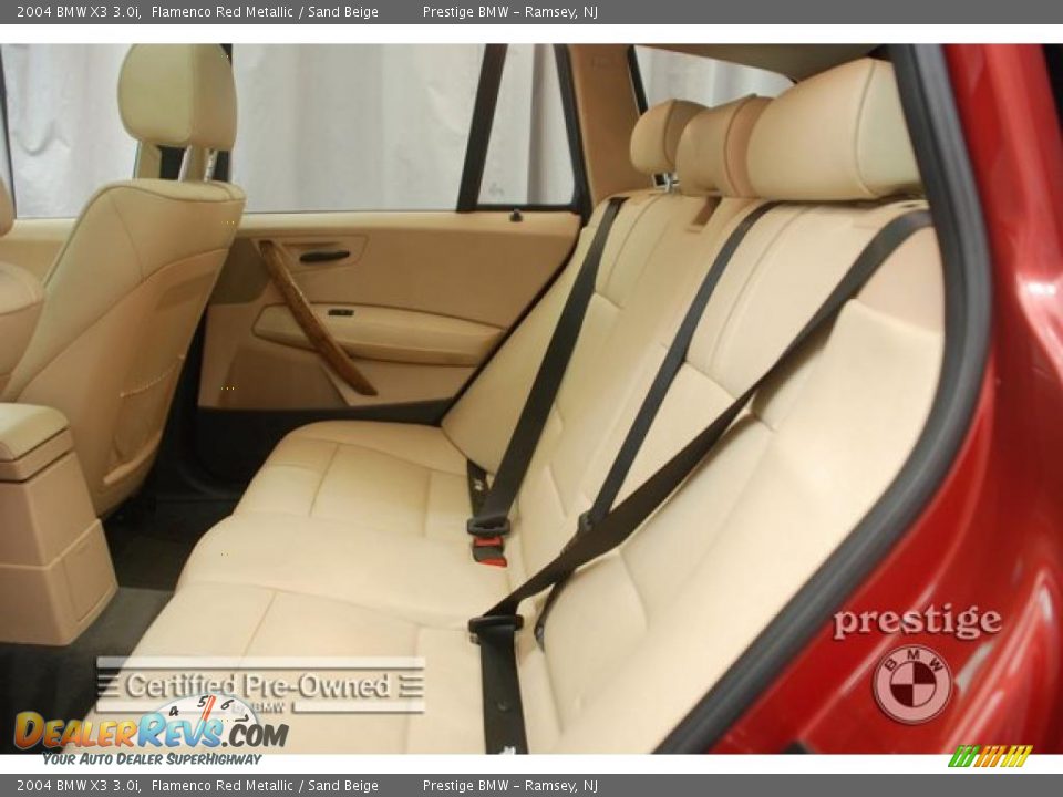 2004 BMW X3 3.0i Flamenco Red Metallic / Sand Beige Photo #6