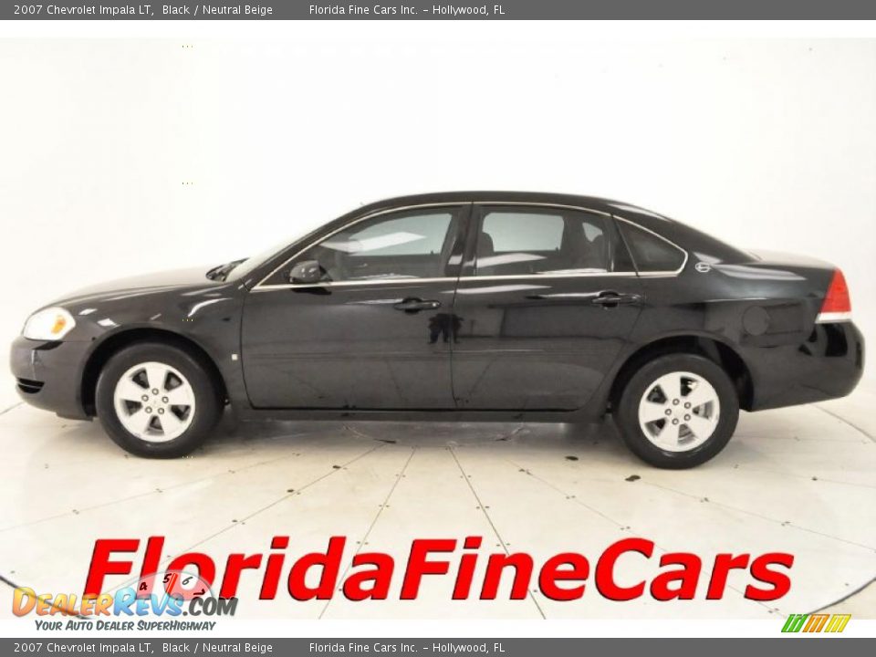 2007 Chevrolet Impala LT Black / Neutral Beige Photo #3