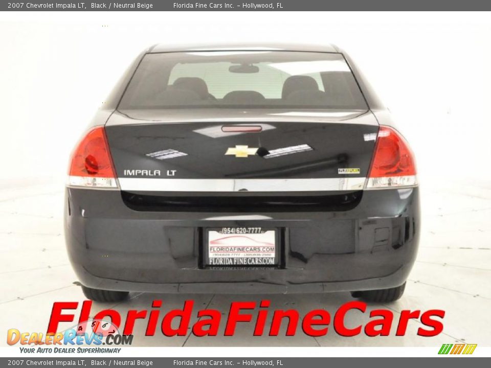 2007 Chevrolet Impala LT Black / Neutral Beige Photo #6
