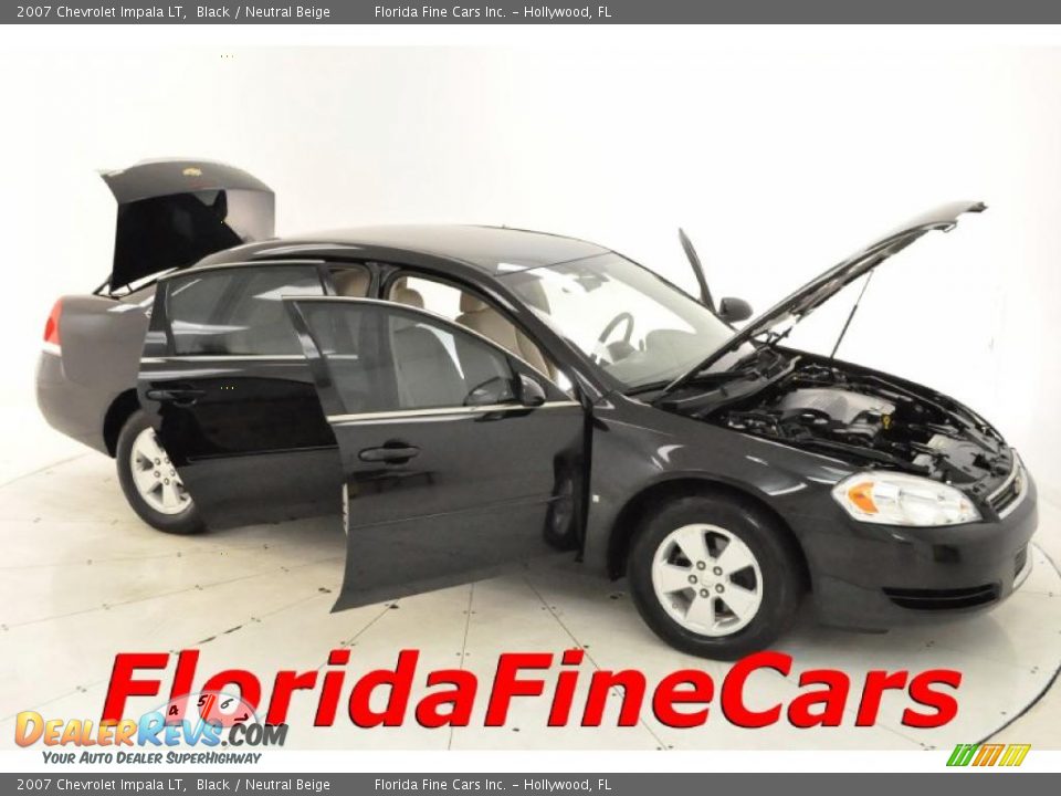 2007 Chevrolet Impala LT Black / Neutral Beige Photo #7