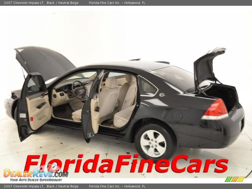 2007 Chevrolet Impala LT Black / Neutral Beige Photo #8