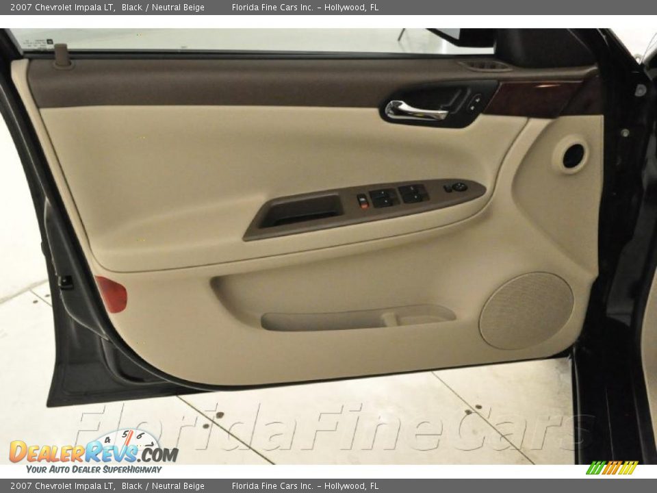 2007 Chevrolet Impala LT Black / Neutral Beige Photo #11