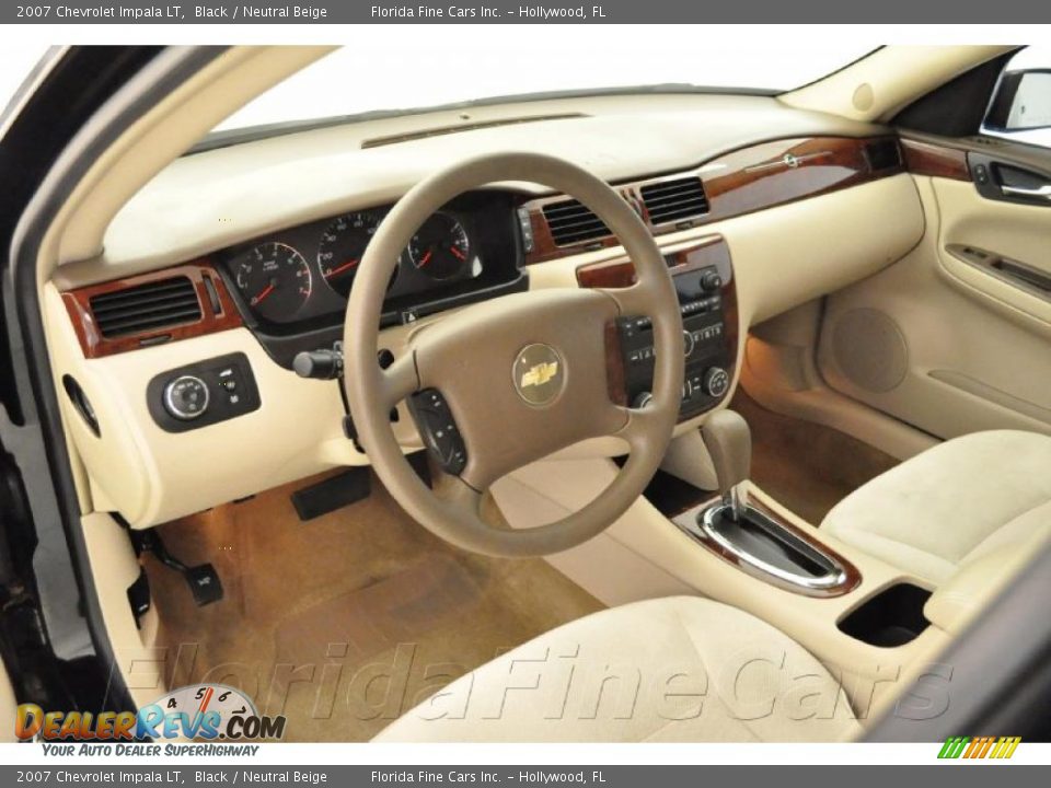 2007 Chevrolet Impala LT Black / Neutral Beige Photo #12