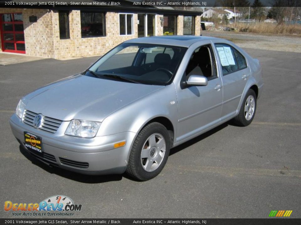 2001 Volkswagen Jetta GLS Sedan Silver Arrow Metallic / Black Photo #1