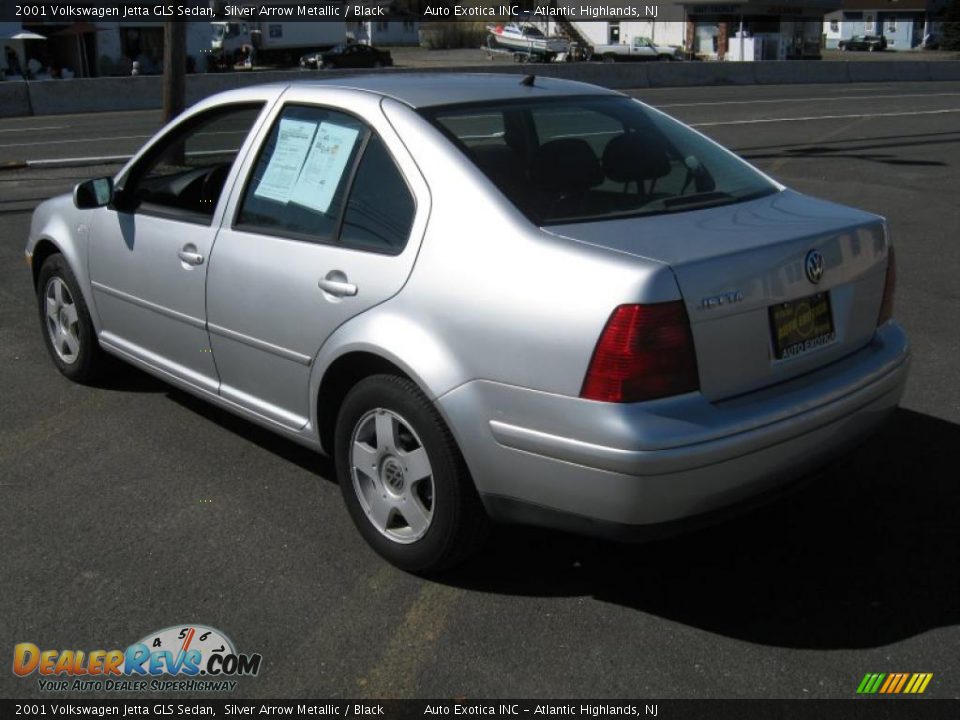 2001 Volkswagen Jetta GLS Sedan Silver Arrow Metallic / Black Photo #4