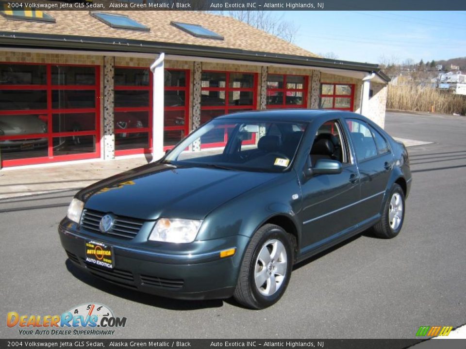 2004 Volkswagen Jetta GLS Sedan Alaska Green Metallic / Black Photo #1