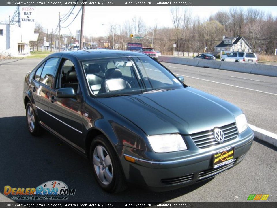 2004 Volkswagen Jetta GLS Sedan Alaska Green Metallic / Black Photo #4