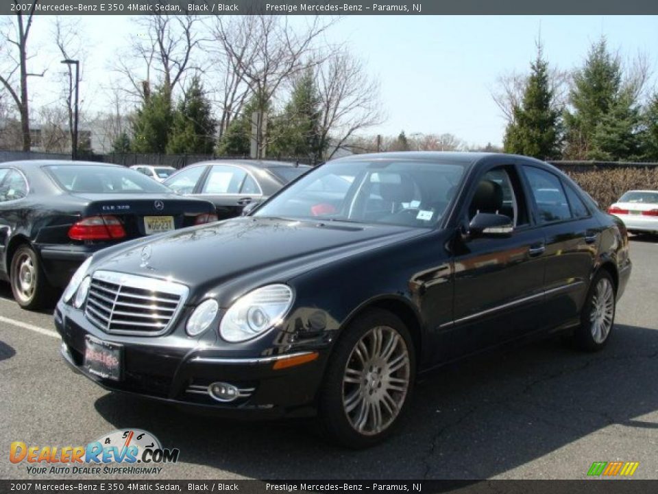 2007 Mercedes-Benz E 350 4Matic Sedan Black / Black Photo #1