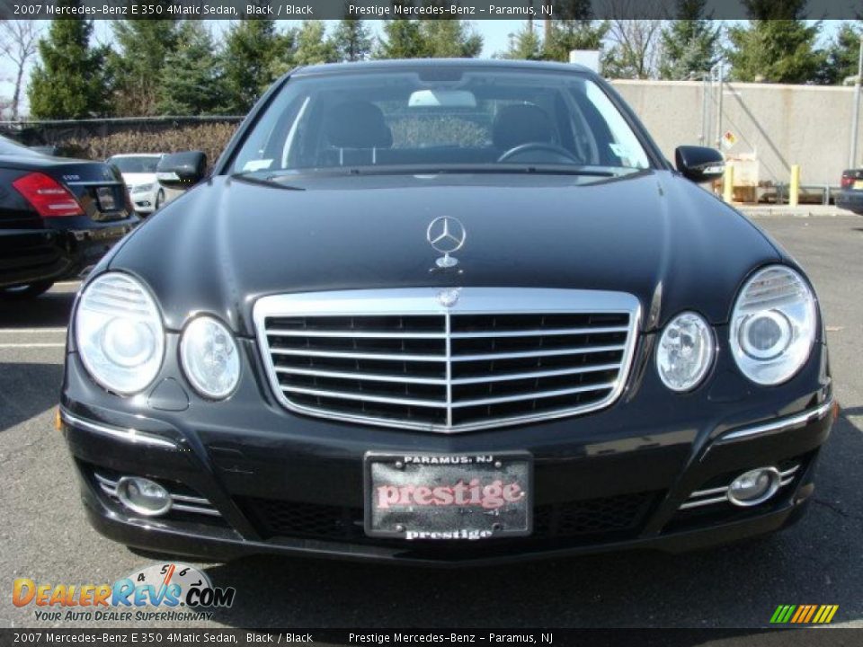 2007 Mercedes-Benz E 350 4Matic Sedan Black / Black Photo #2
