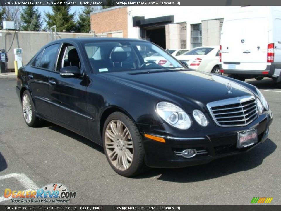 2007 Mercedes-Benz E 350 4Matic Sedan Black / Black Photo #3