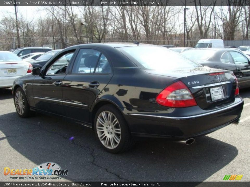 2007 Mercedes-Benz E 350 4Matic Sedan Black / Black Photo #6