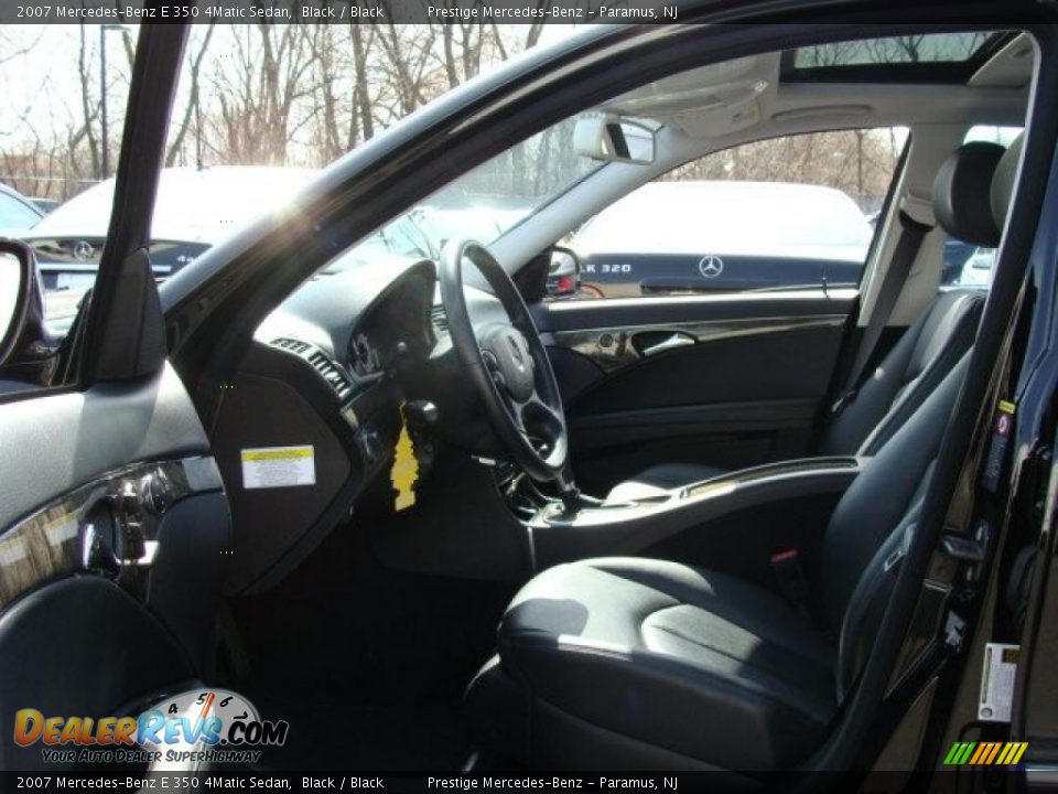 2007 Mercedes-Benz E 350 4Matic Sedan Black / Black Photo #8