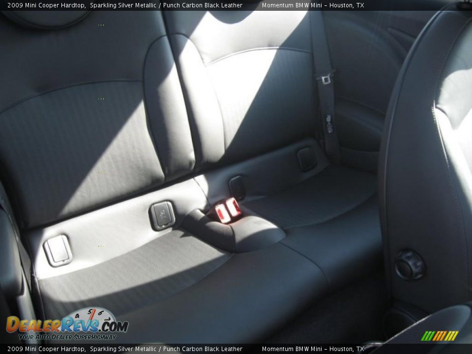 2009 Mini Cooper Hardtop Sparkling Silver Metallic / Punch Carbon Black Leather Photo #10