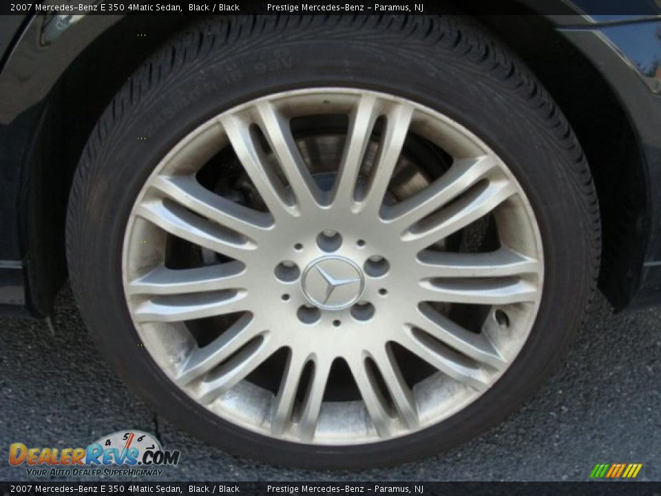 2007 Mercedes-Benz E 350 4Matic Sedan Black / Black Photo #15