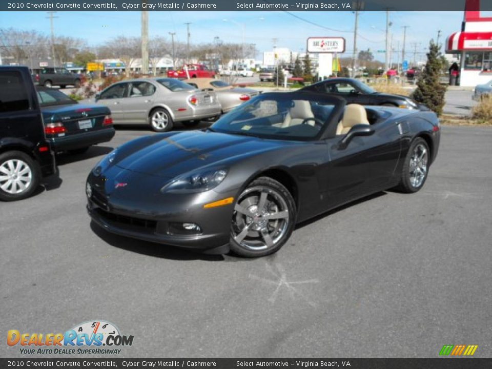 2010 Chevrolet Corvette Convertible Cyber Gray Metallic / Cashmere Photo #2