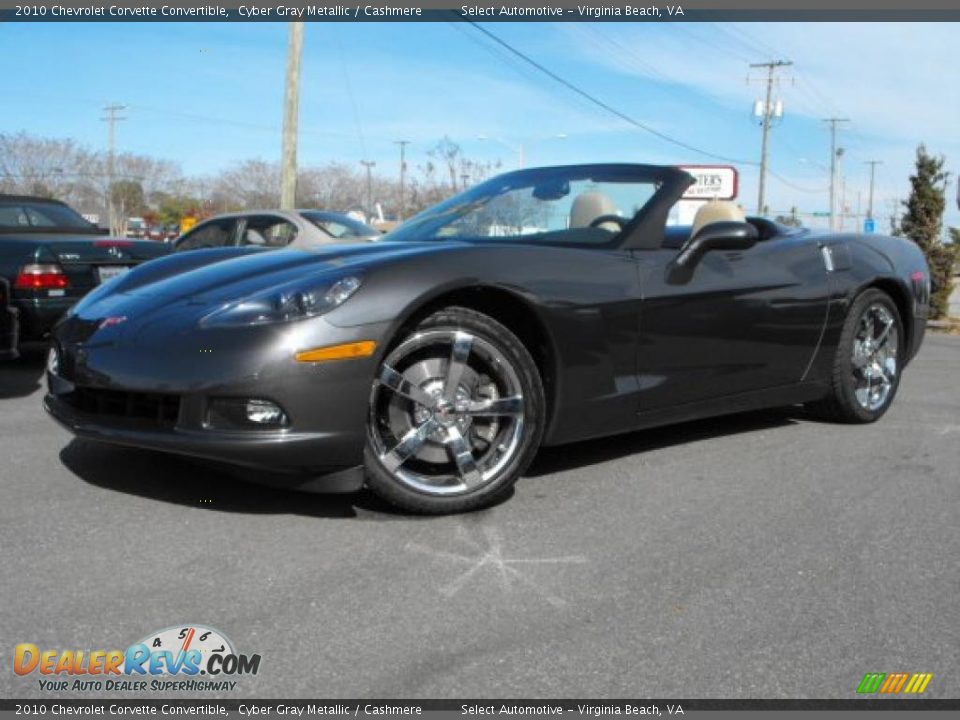 2010 Chevrolet Corvette Convertible Cyber Gray Metallic / Cashmere Photo #3