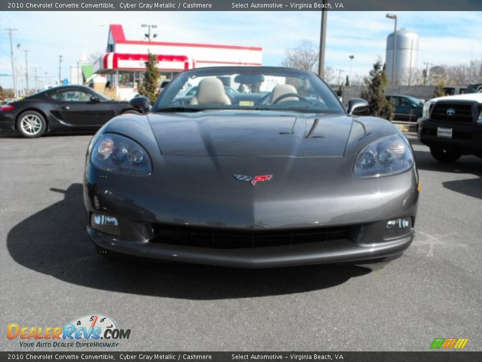 2010 Chevrolet Corvette Convertible Cyber Gray Metallic / Cashmere Photo #4