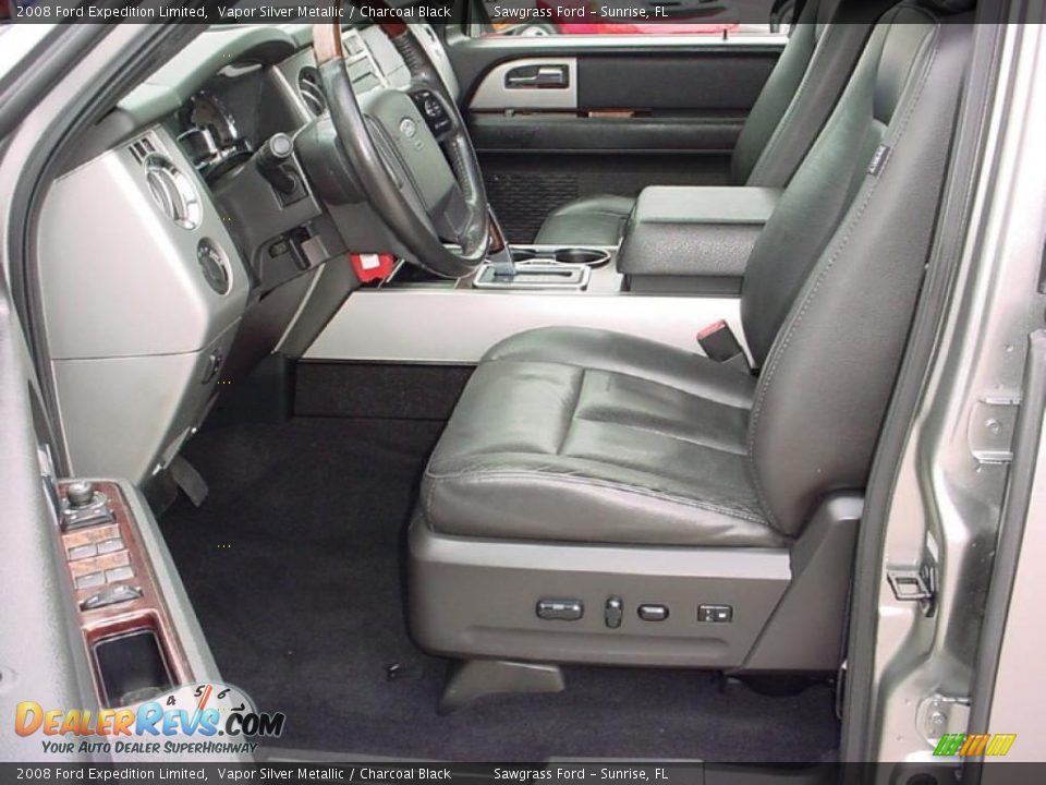 2008 Ford Expedition Limited Vapor Silver Metallic / Charcoal Black Photo #11