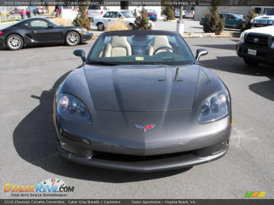 2010 Chevrolet Corvette Convertible Cyber Gray Metallic / Cashmere Photo #5
