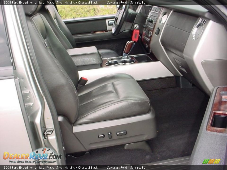 2008 Ford Expedition Limited Vapor Silver Metallic / Charcoal Black Photo #12
