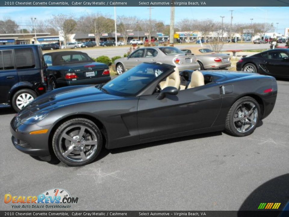 2010 Chevrolet Corvette Convertible Cyber Gray Metallic / Cashmere Photo #7