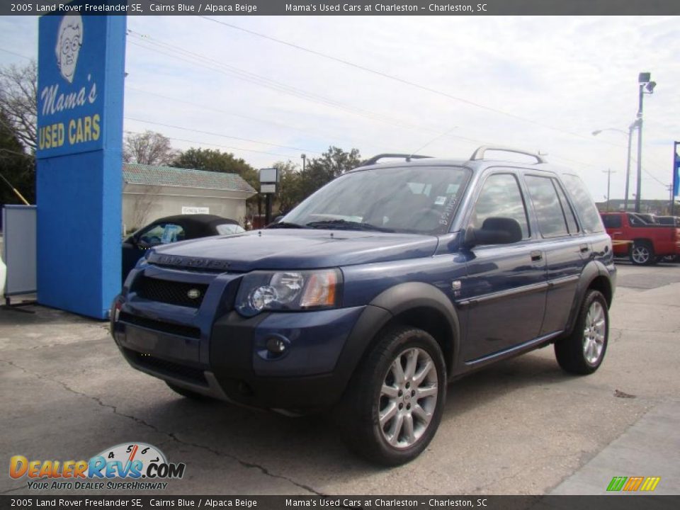 2005 Land Rover Freelander SE Cairns Blue / Alpaca Beige Photo #4
