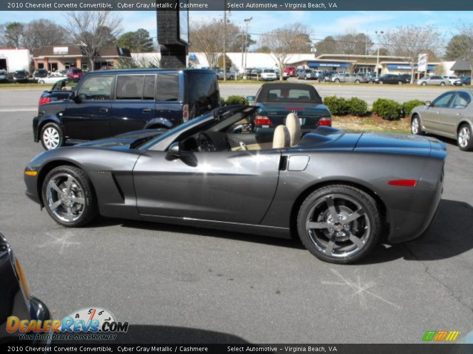 2010 Chevrolet Corvette Convertible Cyber Gray Metallic / Cashmere Photo #8