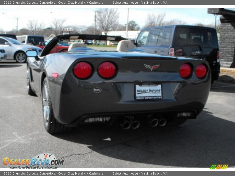 2010 Chevrolet Corvette Convertible Cyber Gray Metallic / Cashmere Photo #10