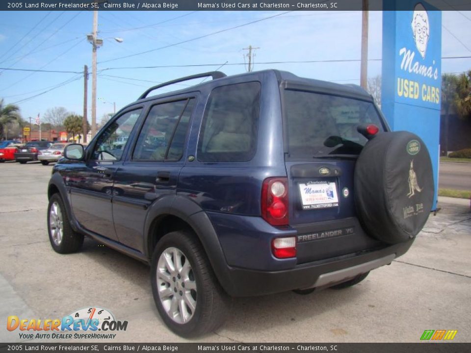 2005 Land Rover Freelander SE Cairns Blue / Alpaca Beige Photo #6