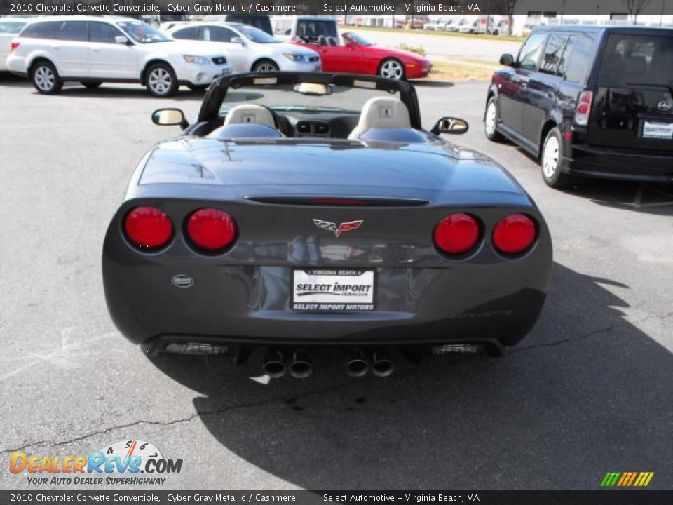 2010 Chevrolet Corvette Convertible Cyber Gray Metallic / Cashmere Photo #12