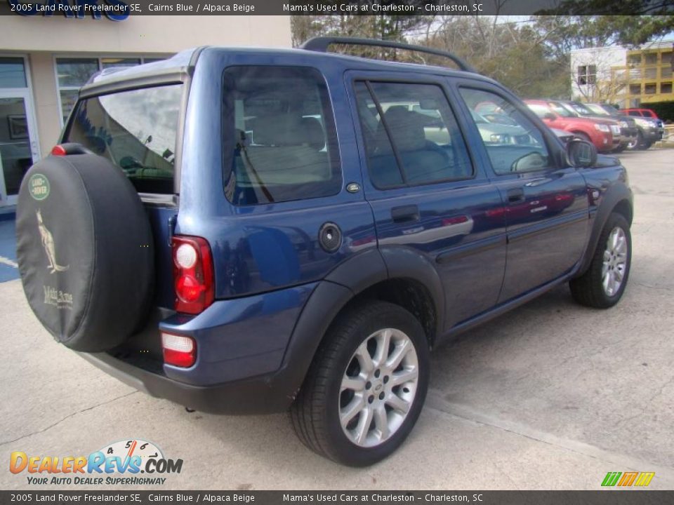 2005 Land Rover Freelander SE Cairns Blue / Alpaca Beige Photo #8