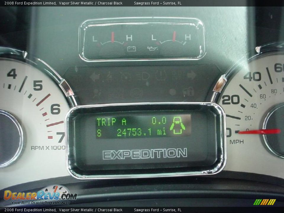 2008 Ford Expedition Limited Vapor Silver Metallic / Charcoal Black Photo #19