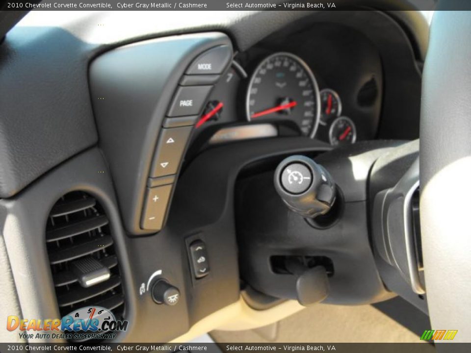 2010 Chevrolet Corvette Convertible Cyber Gray Metallic / Cashmere Photo #22
