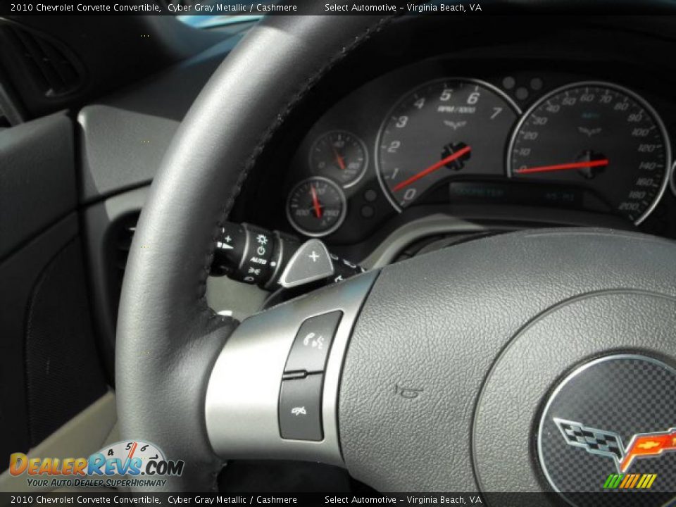 2010 Chevrolet Corvette Convertible Cyber Gray Metallic / Cashmere Photo #23