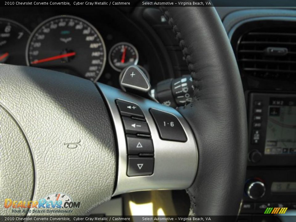 2010 Chevrolet Corvette Convertible Cyber Gray Metallic / Cashmere Photo #24