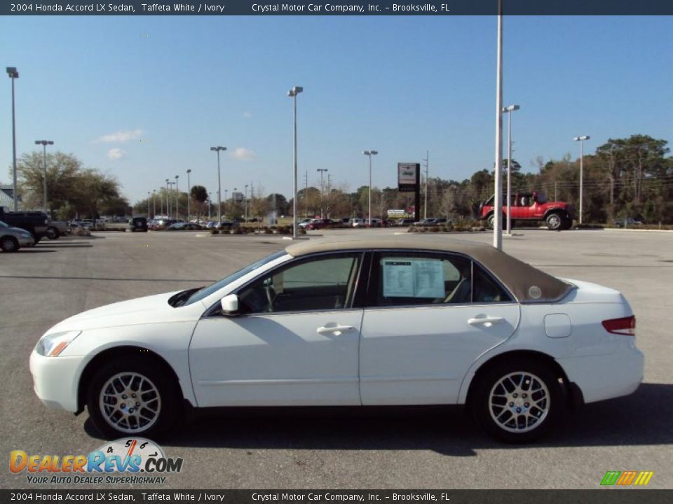 2004 Honda Accord LX Sedan Taffeta White / Ivory Photo #2